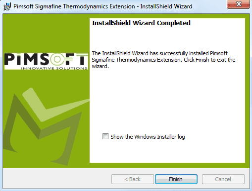Figure 1240: Installation Finished window