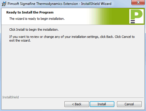 Figure 1239: Ready to Install the Program window