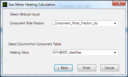 Figure 1278: Gas Meter Heating Calculation window
