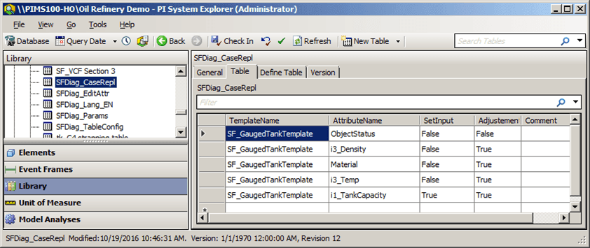 Figure 1111: SFDiag_CaseRepl table