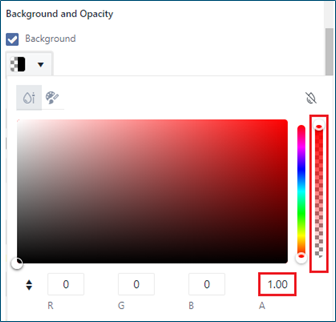 Symbol Background opacity