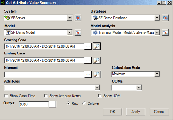 Figure 714: Get Attribute Value Summary window