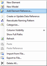 Add Element Reference