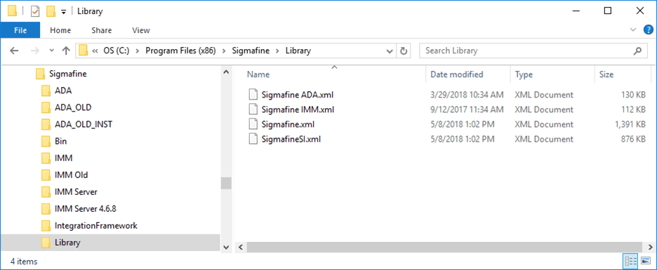 Figure 1091: Sigmafine ADA Library