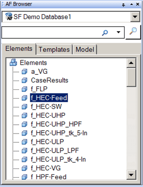 Figure 750: AF Browser Elements tab