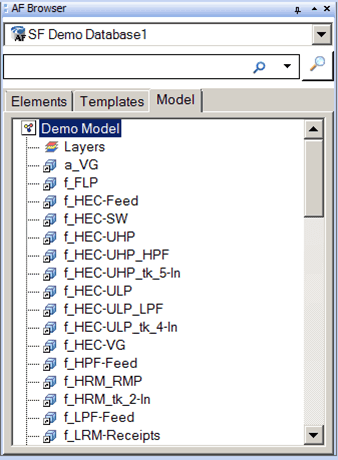 Figure 754: AF Browser Model tab