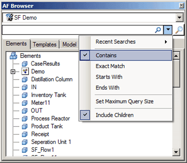 Figure 756: Available Search Criteria