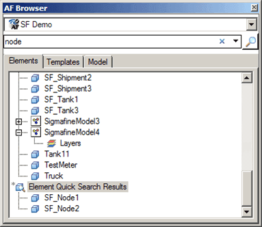 Figure 758: Search for 'node' with 'Contains' criteria