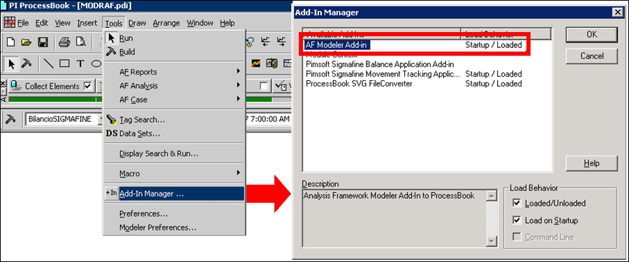 Figure 1588: ProcessBook Add-In