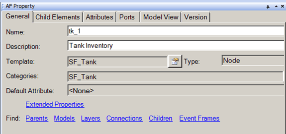 Figure 764: AF Property - Element Properties - General tab