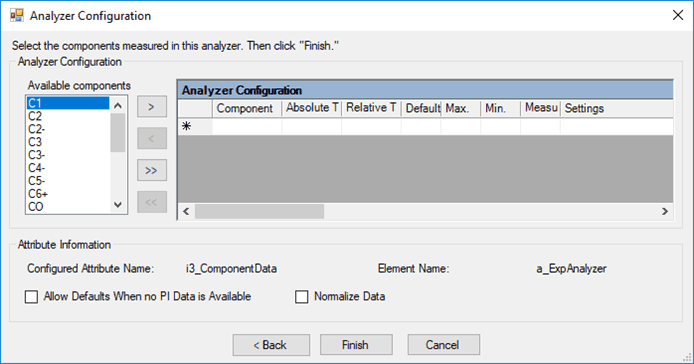 Figure 454: Analyzer Configuration window