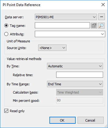 Figure 457: PI Point Data Reference window