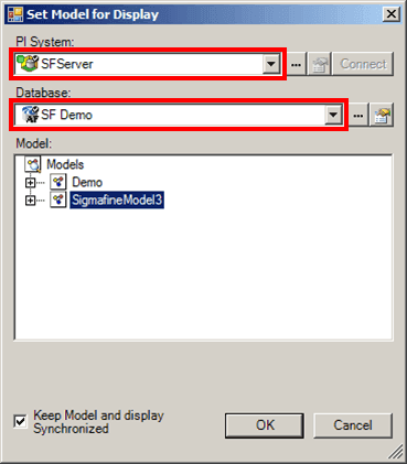Figure 833: Set Model for Display window