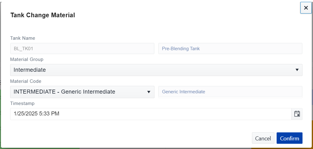 Change Material Dialog