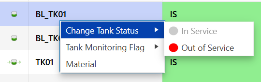 Change Tank Status