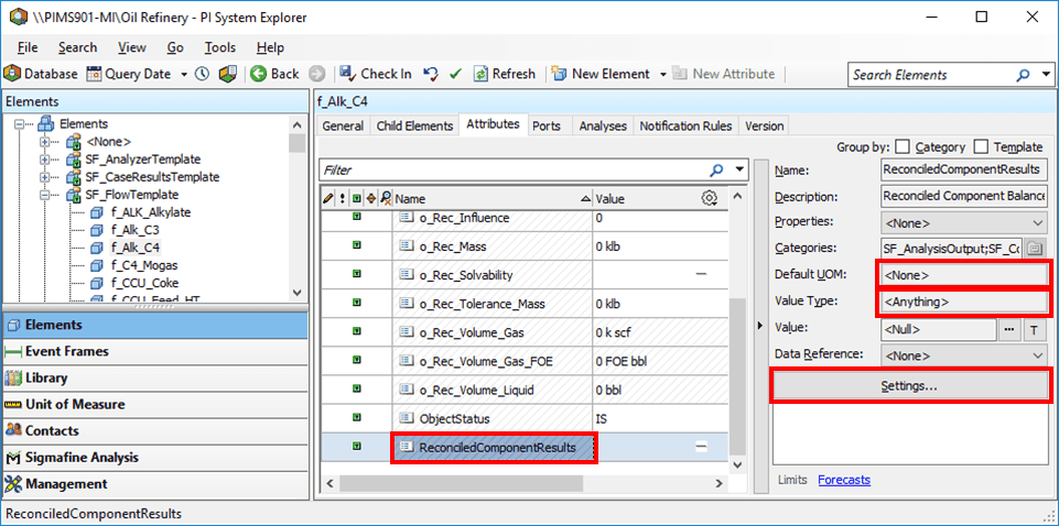 Figure 473: System Explorer - Analyzer - Attributes tab