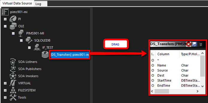 Figure 1433: Virtual Data Source - Data Set selection