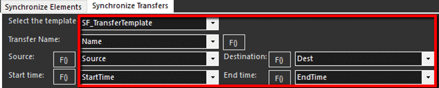 Figure 1440: Map Data Set source &amp; start time and destination &amp; end time columns to appropriate items