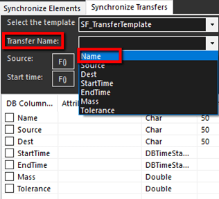 Figure 1439: Map Data Set transfer's name column to Name item
