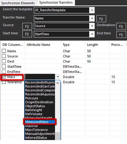 Figure 1441: Define storing of 'Mass' Data Set column