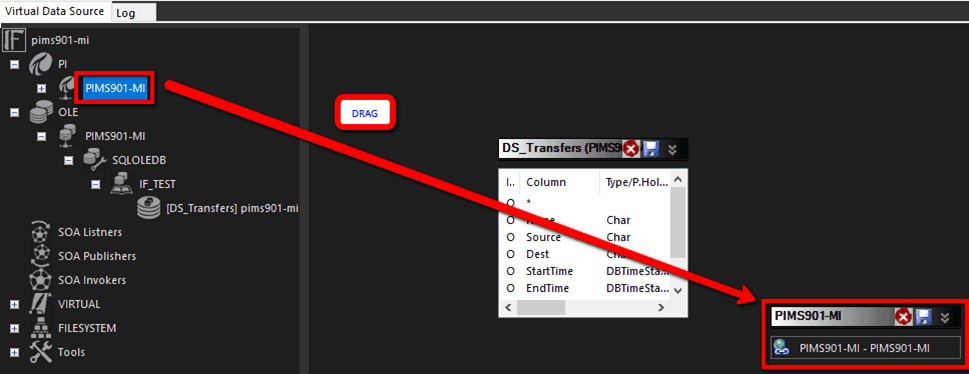 Figure 1434: Virtual Data source - Destination Data Server selection