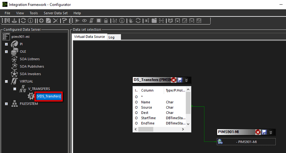 Figure 1444: Virtual Data Set displayed