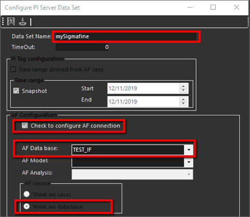 Figure 1402: Configure PI Server Data Set window