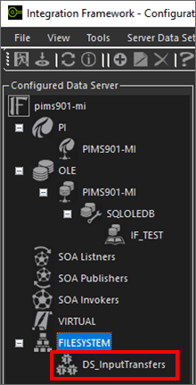 Figure 1399: Integration Framework - Configurator with the selected File System displayed