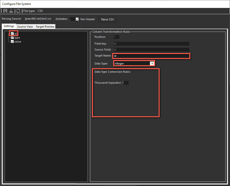 Figure 1417: Configure File System - Settings options