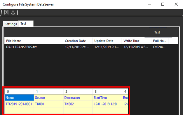Figure 1454: Test - Results displayed in window