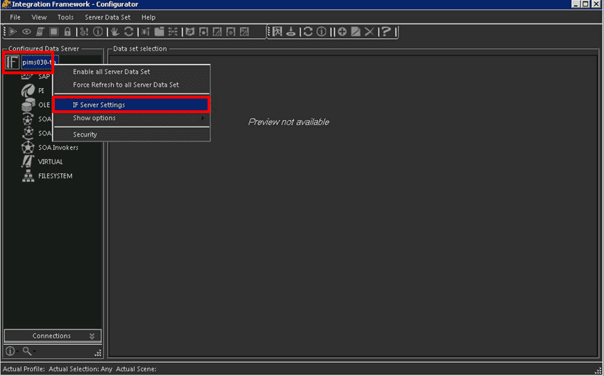 Figure 1479: Integration Framework - Configurator window
