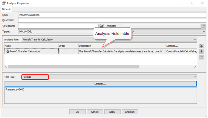 Figure 1703: Analysis Properties - Analysis Rule table