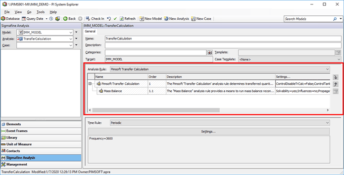 Figure 1706: Model Transfer Calculation - parent and child analysis rules
