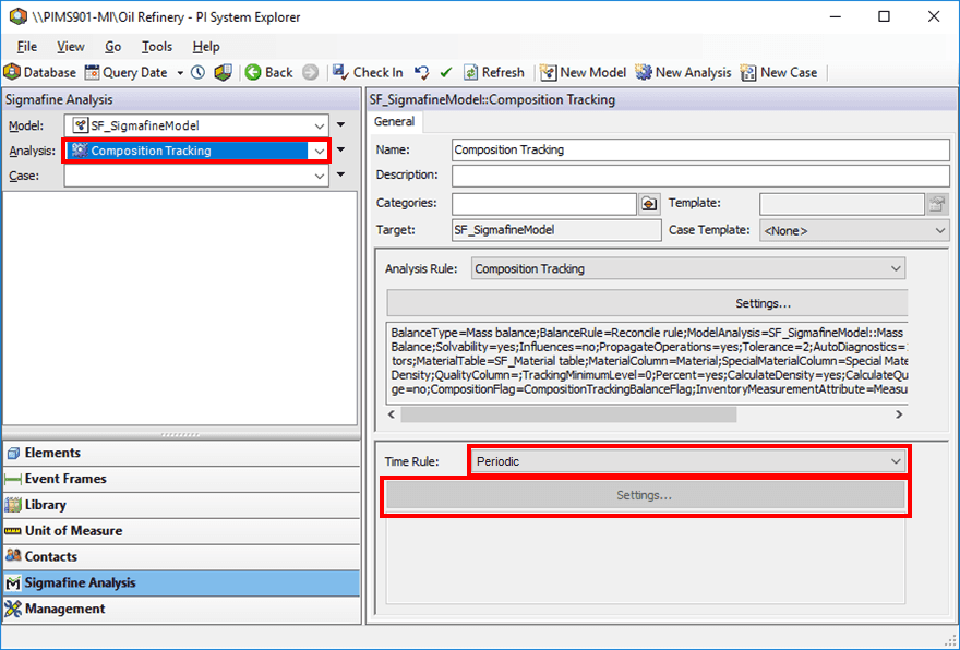 Figure 313: System Explorer - Periodic time rule selection