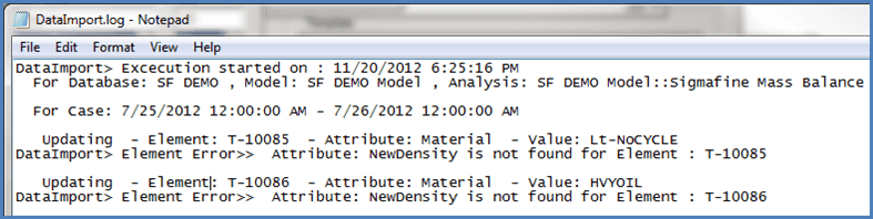 Figure 950: Unknown Attribute in Import file