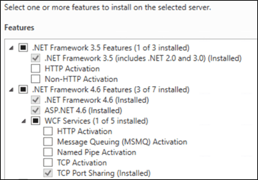 Figure 1223: Features Configuration
