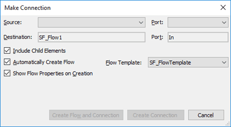 Figure 170: Modeler - Make Connections window