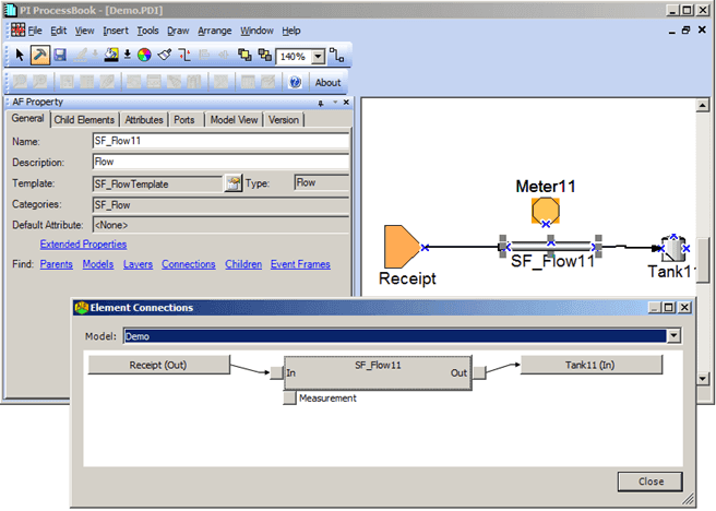Figure 850: Element Connections and Display both show the added connections
