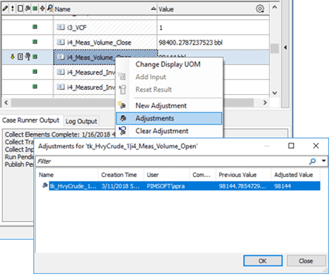 Figure 200: Attribute Adjustment window