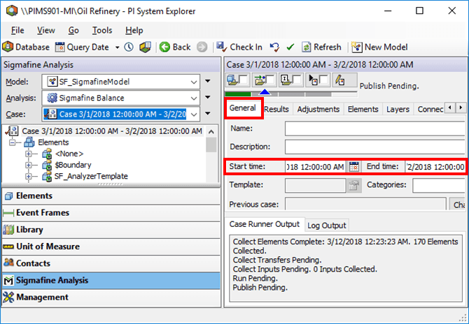 Figure 240: Change Case Times in System Explorer