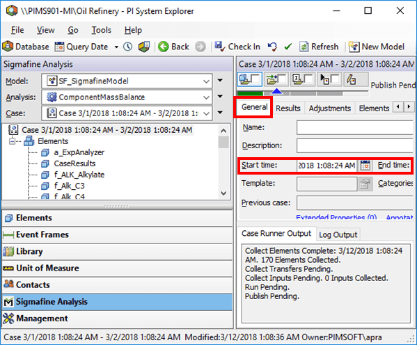 Figure 286: Change Case Times in System Explorer
