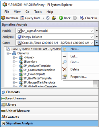 Figure 348: System Explorer - Select New Case