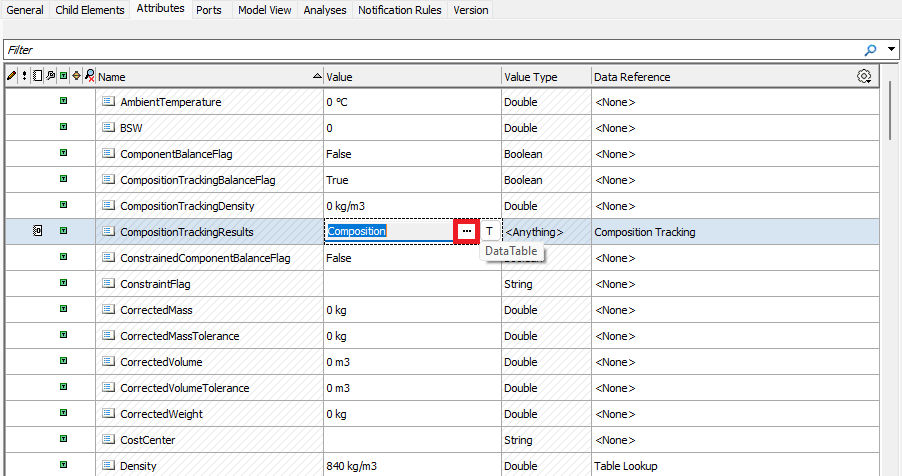 Figure 320: Composition Tracking Viewer - Tank Setup empty