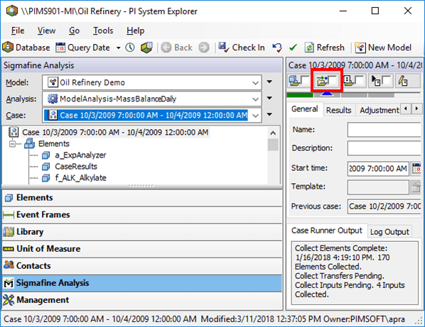System Explorer - display General tab