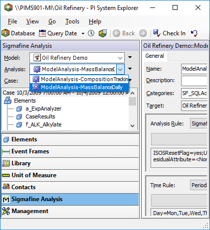 System Explorer - select Analysis