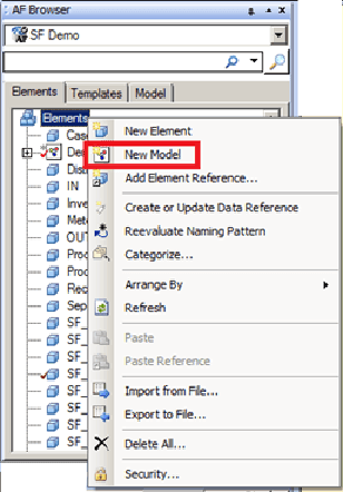 Figure 827: AF Browser - Select New Model