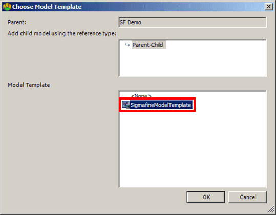 Figure 828: Choose Model Template window