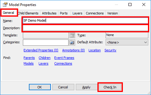 Figure 143: Model Properties