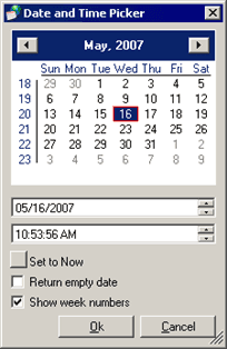 Figure 1782: Calendar - Date and Time Picker