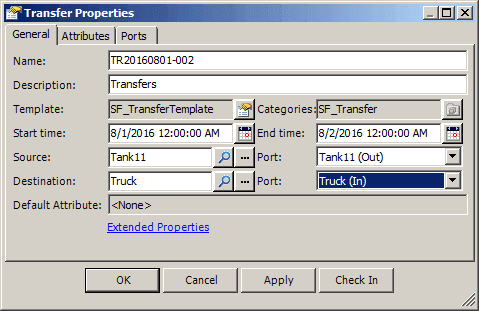 Figure 896: Transfer Properties window